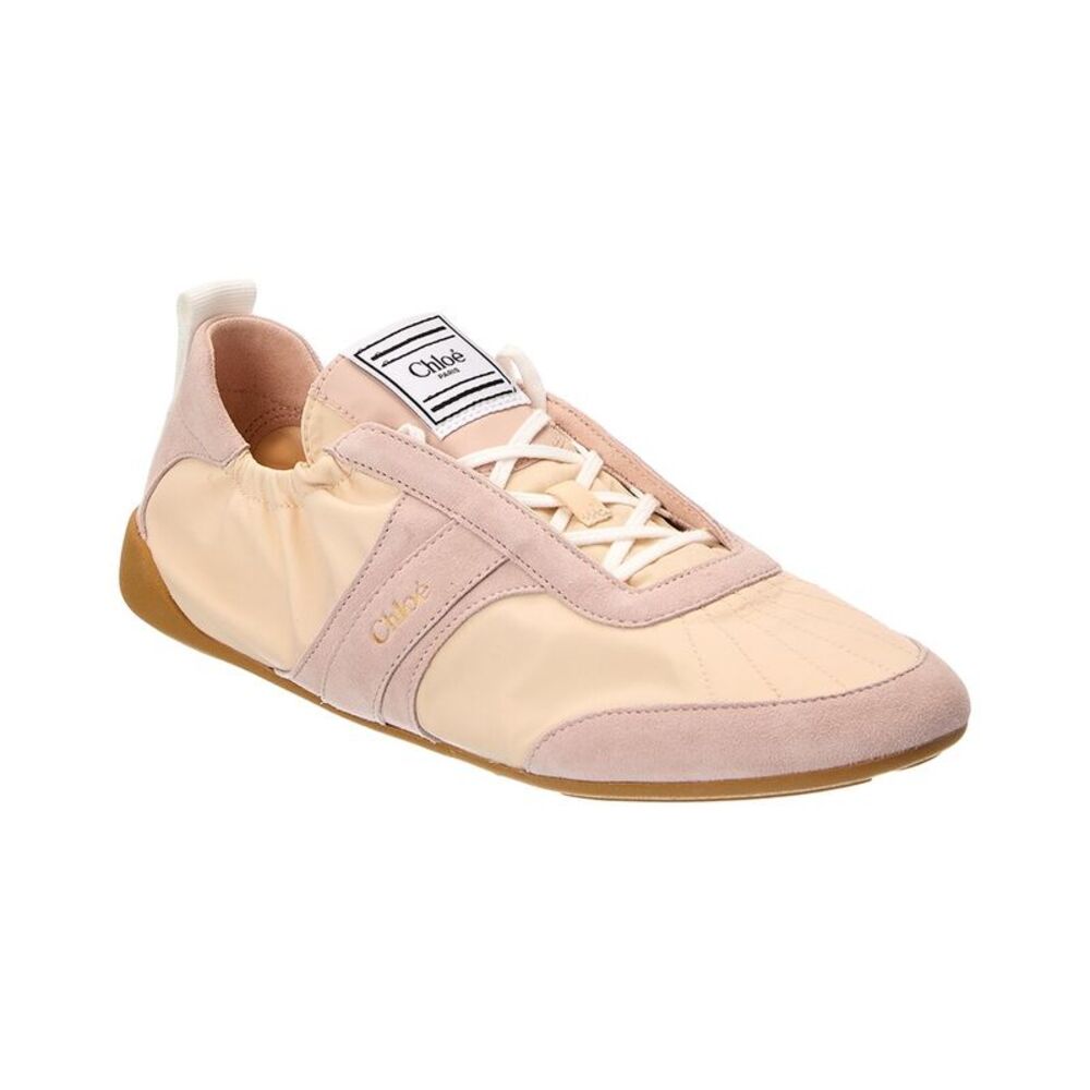 Chloé Kick Nylon & Suede Sneaker, Pink